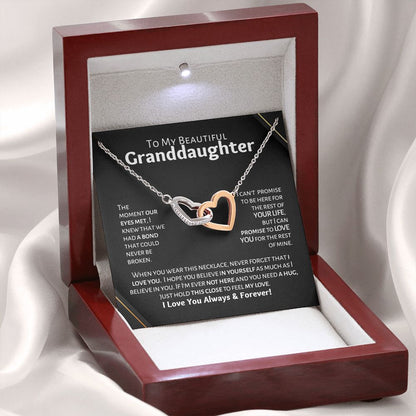 My Beautiful Granddaughter - Love & Light - Interlocking Hearts S9k