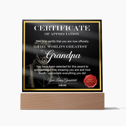 Grandpa - World's Greatest Grandpa - Acrylic