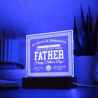 Acrylic Square with LED Base