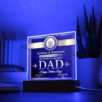 Acrylic Square with LED Base