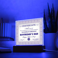 Acrylic Square with LED Base