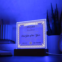Acrylic Square with LED Base