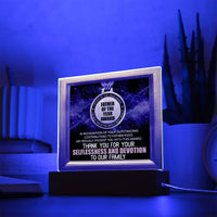 Acrylic Square with LED Base