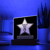 Acrylic Square with LED Base