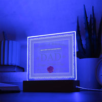 Acrylic Square with LED Base