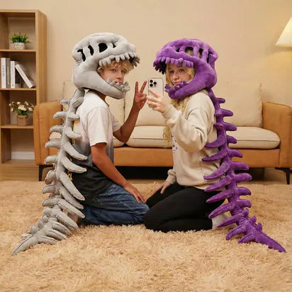 Lumiieren™ 3D Plush Dinosaur Skeleton Costume Set