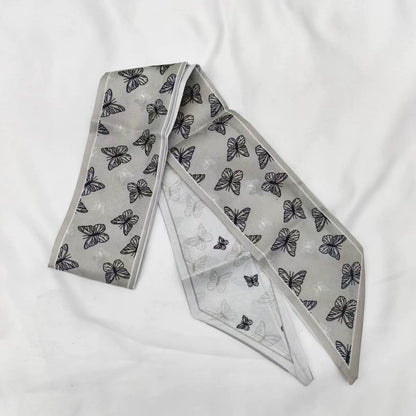 🧣 Women's Letters Print Tote Bag Silk Scarf – Perfect Match for Your Stylish Look!