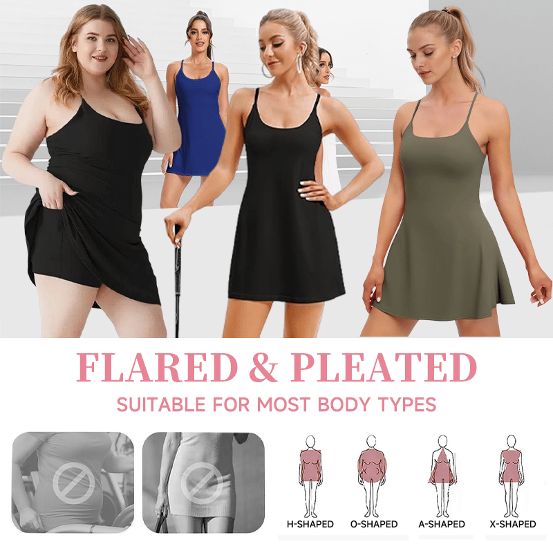 🔥Last Day! 49% OFF – Tummy Control Backless Dress for Active Days