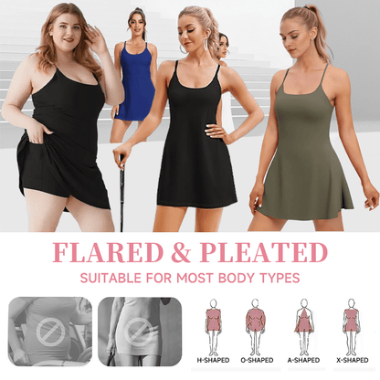 🔥Last Day! 49% OFF – Tummy Control Backless Dress for Active Days