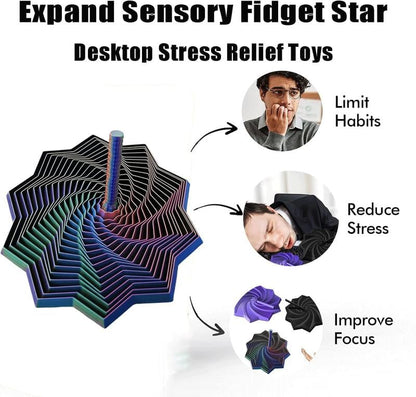 🎁3D Printed Expanded Sensory Fidget Star