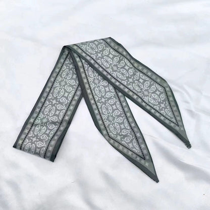 🧣 Women's Letters Print Tote Bag Silk Scarf – Perfect Match for Your Stylish Look!