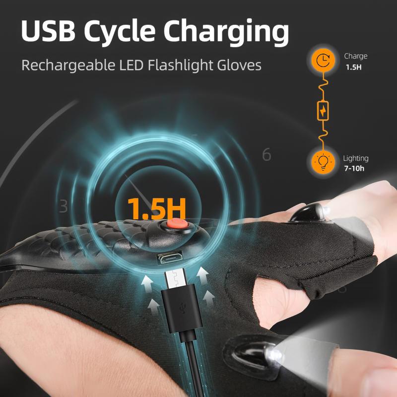 LED Light Fishing Gloves – Lightweight & Breathable