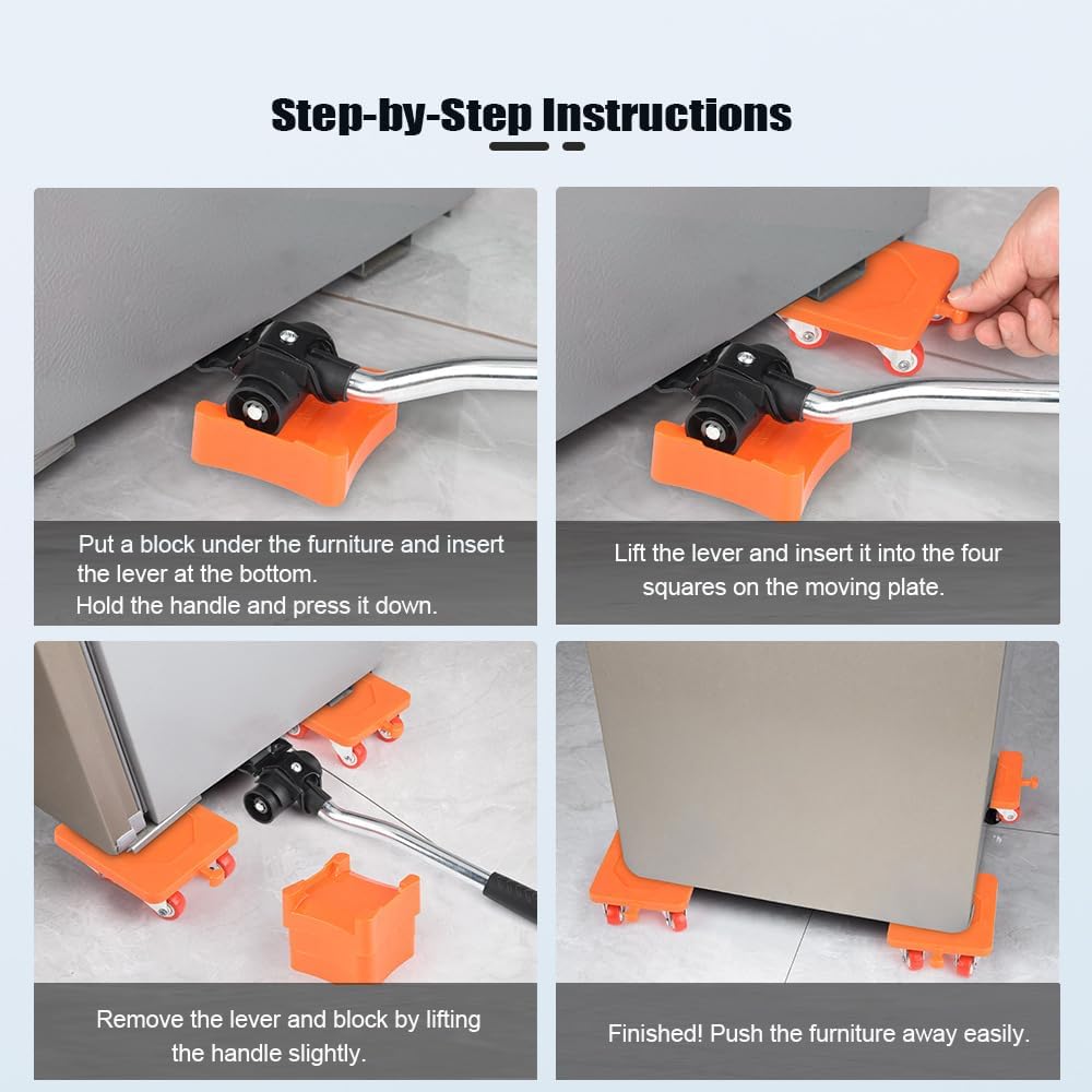 Furniture Movers with 360° Rotation Casters