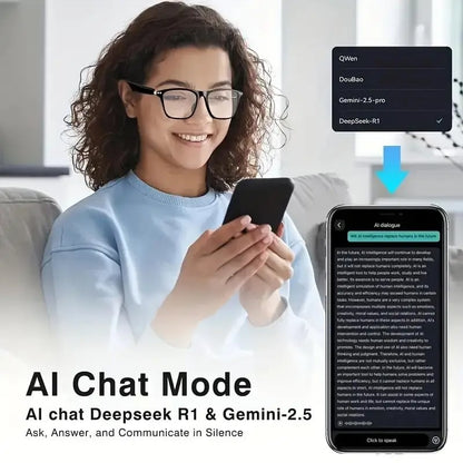 🔥 AI Interpretation Smart Glasses🕶️164-Language Translation, Photochromic Lenses, AI Chat & Hands-Free Audio