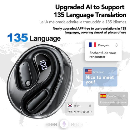 Translation Earbuds, Supports Real-Time Translation in 144 Languages