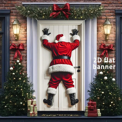 🎉🎉Happy Christmas Door Banner(35.4x70.8in)