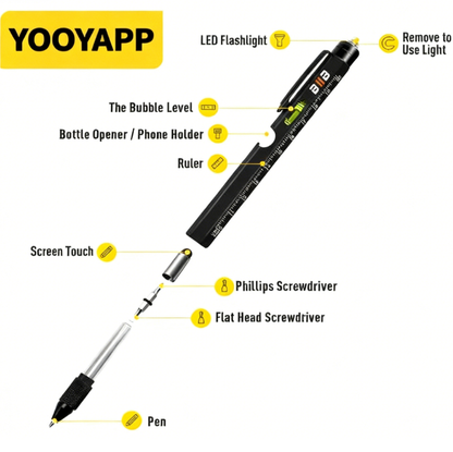 Christmas Gifts for Men & Women,9 in 1 Multitool Pen,Cool Gadgets
