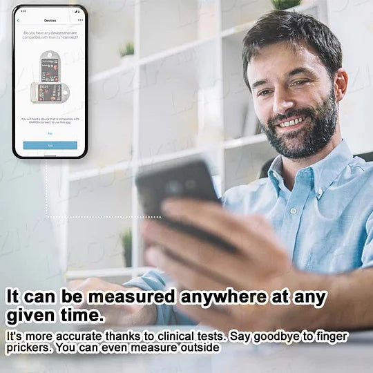 🩸Health America Subsidized Product | LaozikTM Professional 12in1 Glucose & Vital Signs Monitor-Painless, Fast, Precise& FDA-Backed(Made in California, USA)