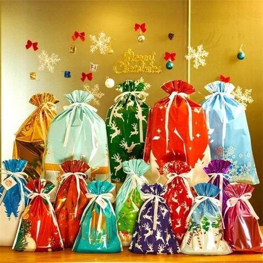 🎄60-piece Gift Bag & Tags Set