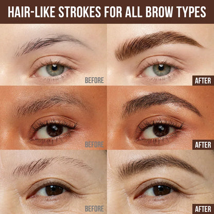 6D Hair-Like Finish Multi-Use Unisex 2-in-1 Brows & Beard Pen