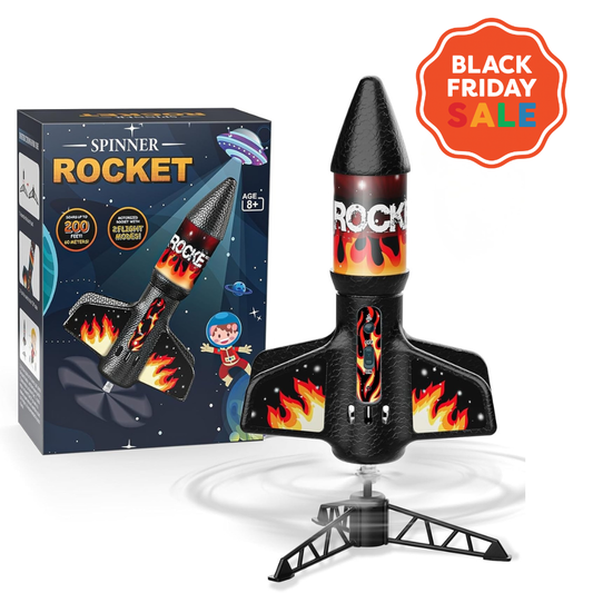 Yuletide Flame Spinning Rocket Toy