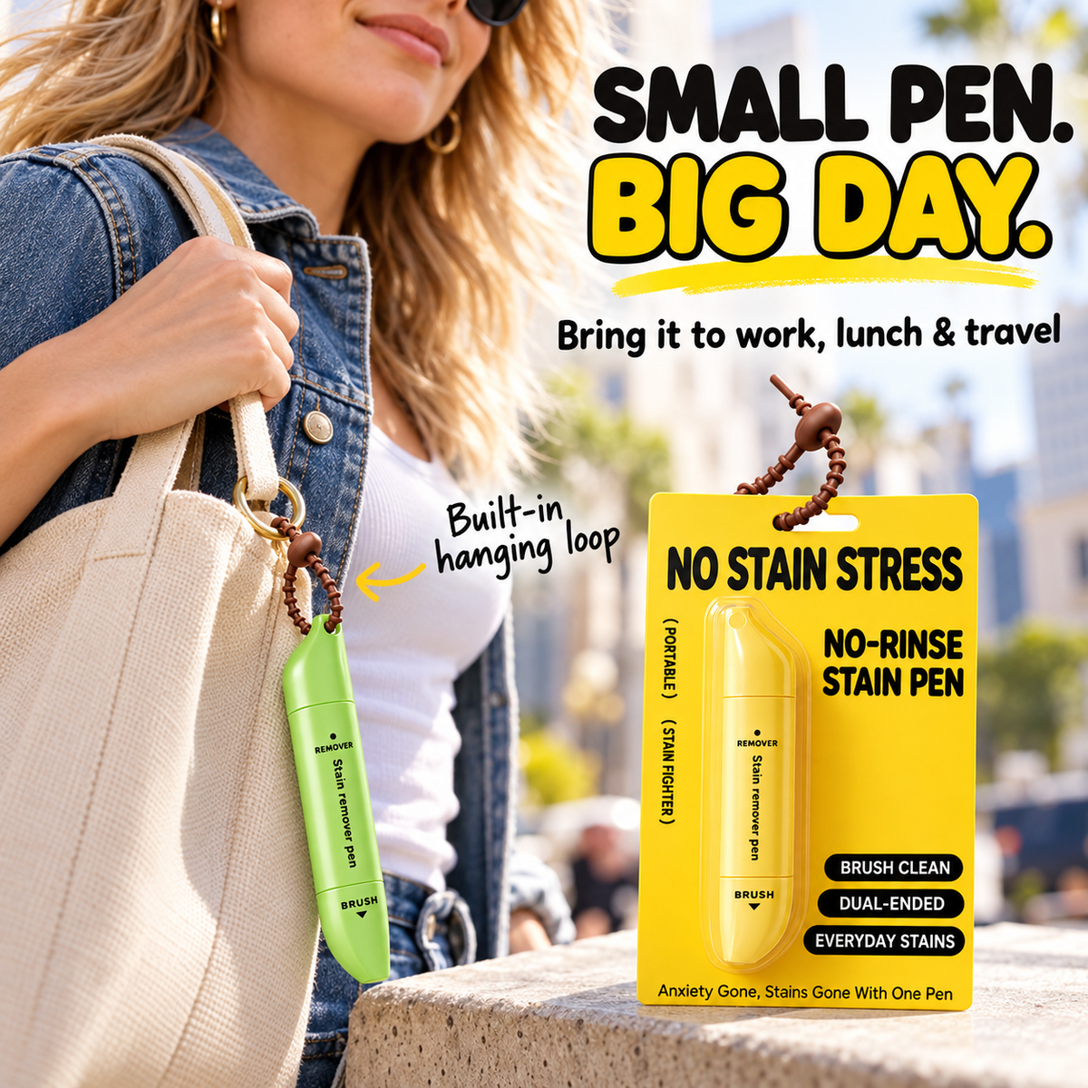 Buy 1 Get 1 Free Portable Dual-Head Stain Remover Pen