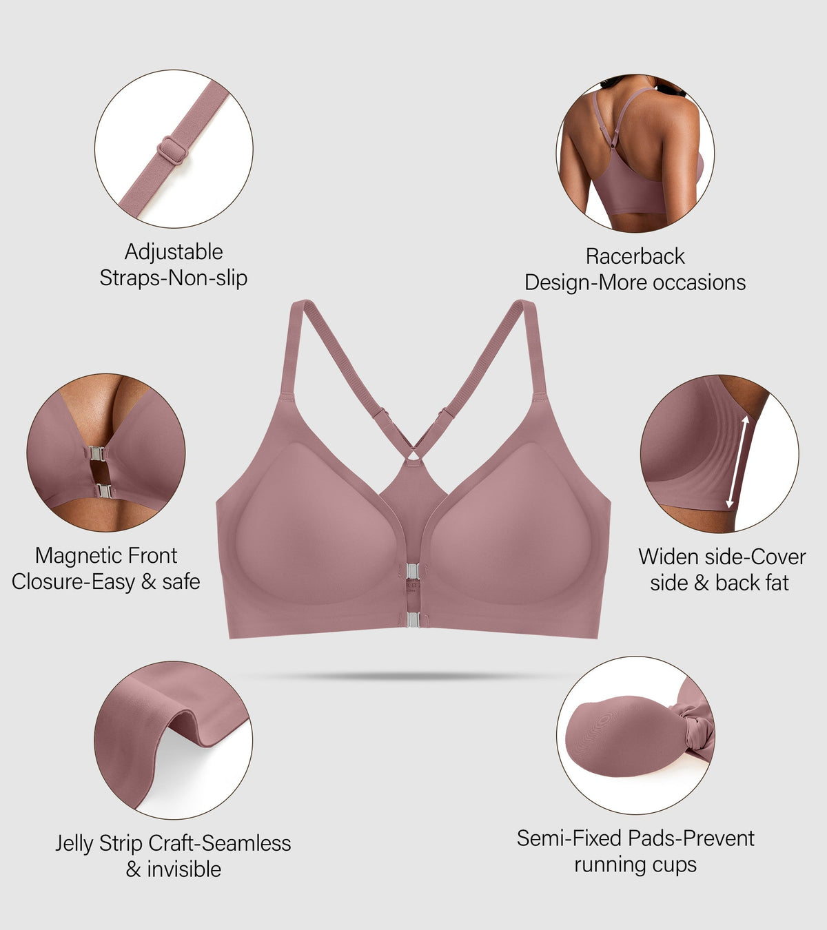 Seamless Front Closure Bras