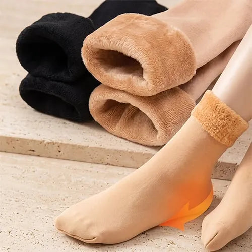 Winter soft plush floor socks