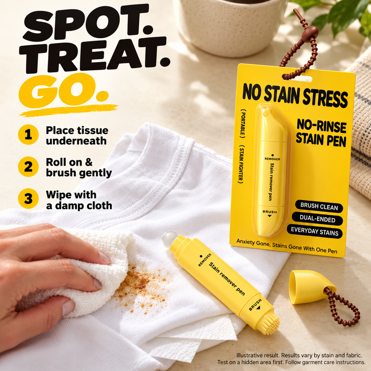 Buy 1 Get 1 Free Portable Dual-Head Stain Remover Pen