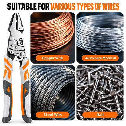 9-Inch Ratcheting Self-Locking Multifunction Pliers