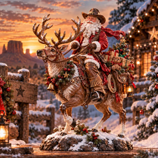 🤠 Cowboy Santa Rides Into Christmas 🎅✨