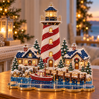 Candy Cane Christmas Lighthouse
