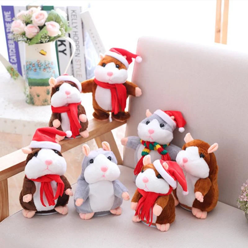 🐹 Talking Hamster Plush – repeats whatever you say, auto head-shaking, hilarious fun for kids & adults.🎁