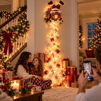 Magic Light Wall Stuck Santa