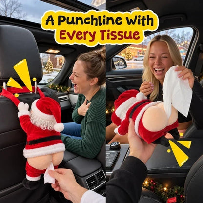 Funny Santa Butt Tissue Box
