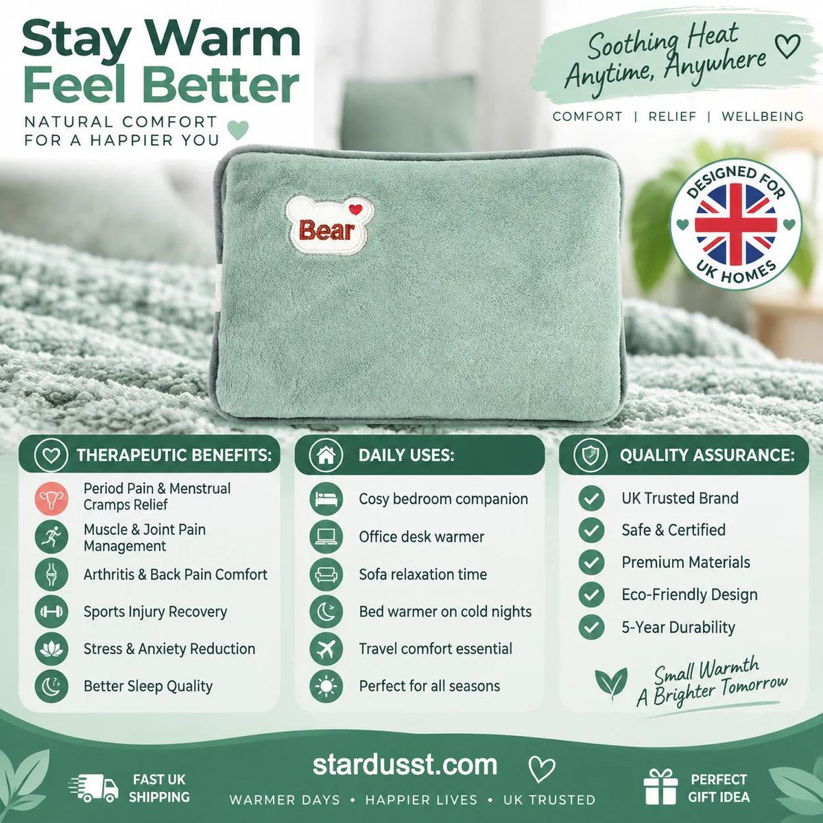 Rechargeable Hot Water Bottles & Portable Heat Packs