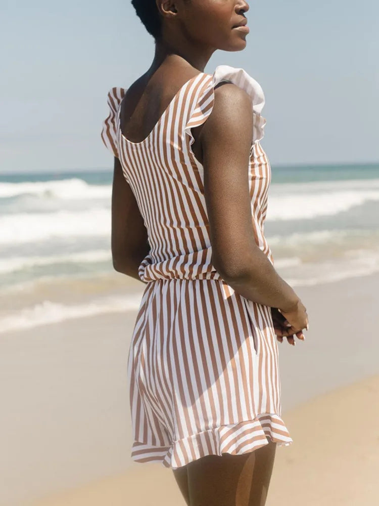 Built-in Bra Swim Romper