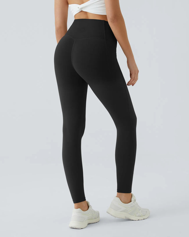 High Waisted Tummy Control Shaping Training Leggings (2 Pack)